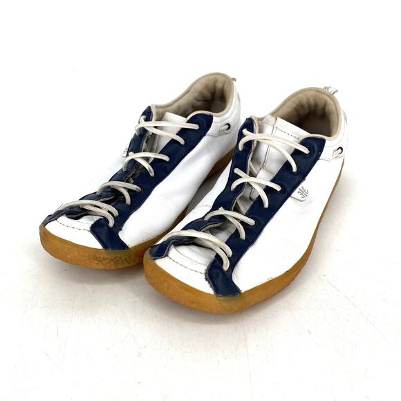 Royal Elastics Blue and White Leather Sneakers Women's Size 6 - Picture 9 of 9